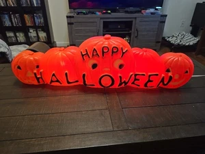Molde soplado 5 calabazas Union Pumpkin Featherstone Happy Halloween 1996 vintage - Imagen 1 de 24