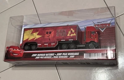 Disney Pixar Cars Jerry Recycled Batteries Peterbilt Hauler - Image 1 of 2