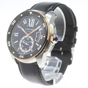 CARTIER W7100055 Calibre de Cartier Diver K18PG Bezel Automatic Men's #C236 - Picture 1 of 6