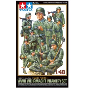Tamiya 32602 WWII Wehrmacht Infanterie Set Maßstab 1:48 Bausatz - Bild 1 von 1