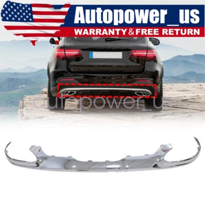 Cubierta inferior placa de deslizamiento cromada trasera para Mercedes-Benz GLC300 16-19 2538852325 Foto 1 de 4