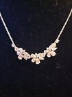 Eliot Danori Silver Tone Crystal Floral Necklace - New