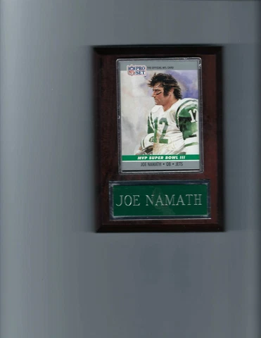 JOE NAMATH PLAQUE NEW YORK JETS NY FOOTBALL NFL   C6 Cover