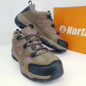 Northside Snohomish Low Trail Women's Size 6.5 Hiking Shoe Suede Brown Pink  - Picture 1 of 10