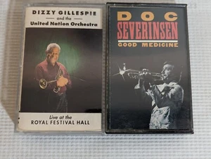 Lot 2 Jazz Cassette Tapes  Dizzy Gillespie Doc Severinsen Good Medicine UNO Live - Picture 1 of 6