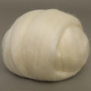 Falkland  Top (Natural White) 100g Wool Roving Spinning Fibre for Needle Felting - Bild 1 von 2