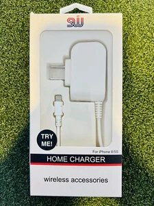 SW Home Charger for iPhone iPad Tablet Lightning 5-5.4v, 5 Ft Cable NEW in Box! - Picture 1 of 2