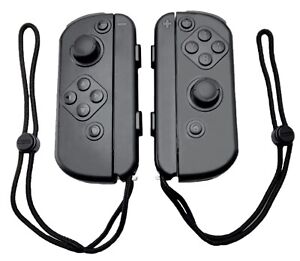 Nintendo Switch Joypad Black L/R with Black Wrist Straps HAC-014