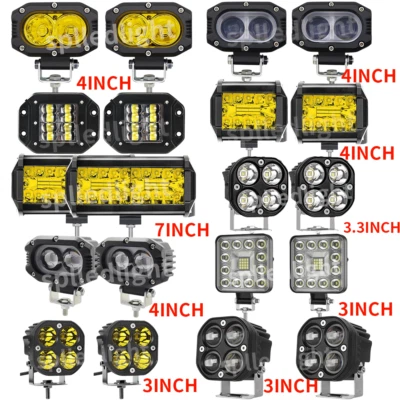 3/4/7 Fit Toyota Tacoma Off Road Light LED Light Bars LED Pods Auxiliary Light - Image 1 of 4