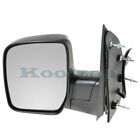 For 09-13 E-Series Van Rear View Mirror Power Black Manual Foldinging Left Q