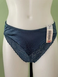  Van Raalte Second Skin Panties Vintage NOS High Cut Sissy Lace Silky Nylon Sz L - Picture 1 of 8