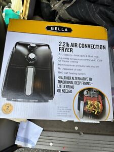 BELLA 2.2lb Air Convection Fryer Black 2.5L Food Capacity Brand New