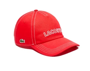 LACOSTE HAT SNAPBACK MENS RK2243 WTU - Picture 1 of 1