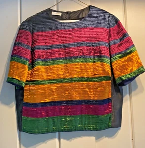 Dries Van Noten Women's Multicolor Blouse Size 40 Couture Runway Rare - Picture 1 of 10