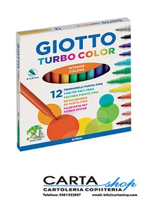 Giotto Turbo Color 12 Farbstifte - Spitze 2,8 mm. - Feinspitze - Bild 1 von 1