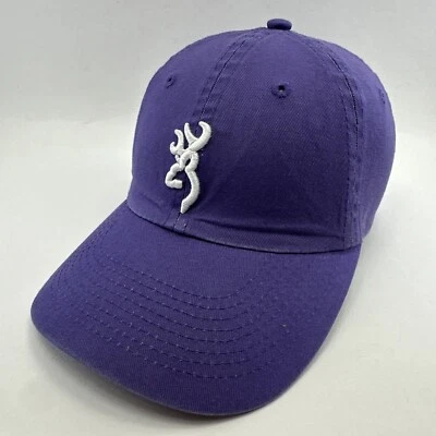 Gorra Browning púrpura con tirantes 100 % algodón bordado logotipo y escritura gorra Foto 1 de 4