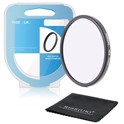 77mm Neutral Density ND2 Filter for all Digital Camera Lens + box & cloth - Image 1 of 4
