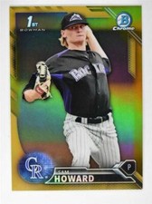 2016 Bowman Chrome Prospects Gold Refractors #BCP158 Sam Howard /50 - NM-MT