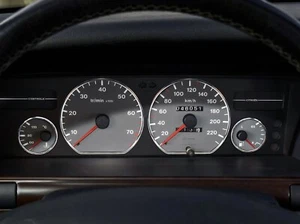 For Citroen Xantia 1993-2001 Polished Aluminum Chrome Gauge Trim Rings 5pcs - Picture 1 of 9