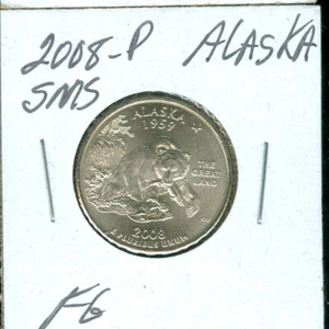 2008 P ALASKA QUARTER FINEST GRADE SMS 99 CENTS SHIPPING - Picture 1 of 2