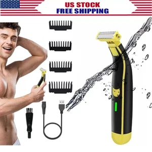 Full Body Washed Wet /Dry Shaver, Men's Electric Shaver Rotary Facial Shaver A+ - Picture 1 of 9