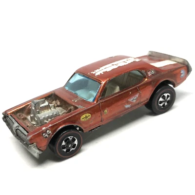 Hot Wheels Redline Nitty Gritty Kitty 1969 Orange White Int. - Made In Hong Kong - Image 1 of 4