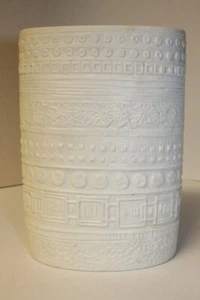 Rosenthal 3522/16 Studio Line Martin Freyer porcellana biscotto rilievo vaso anni 70 - Foto 1 di 5