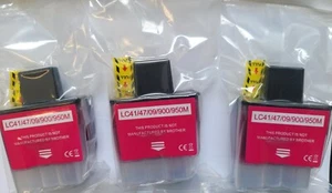 3x Magenta ROT kompatibel für Brother LC-900 MFC210C MFC215 DCP-115C FAX-1835C - Bild 1 von 2