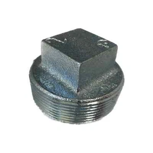 Enchufe de tubo galvanizado BMI 2-1/2" NPT rosca 150# hierro maleable UL/FM - Imagen 1 de 1