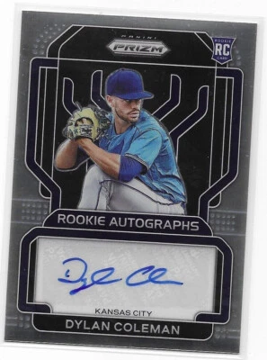 2022 Panini Prizm Rookie Autographs #98 Dylan Coleman Kansas City Royals - Image 1 of 2