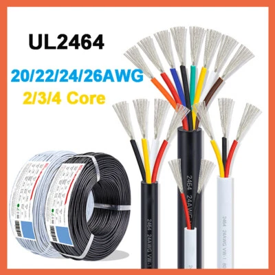 UL2464 Multicore Power Wire Cable 20/22/24/26AWG Signal Control Cable 2 3 4 Core - Image 1 of 4