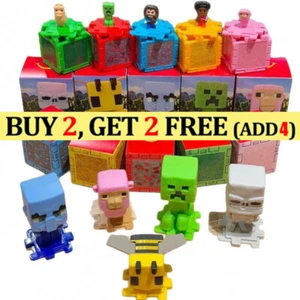 2025 Minecraft Movie Blockhead Toys McDonald's Happy Meal Toy Gifts Collectable - Picture 1 of 27