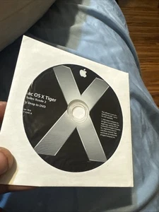Apple Mac OS X Tiger Ver. 10.4 2Z691-5305A Includes X code 2 Install DVD 2005 - Picture 1 of 2