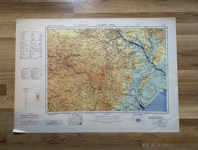 Vintage Topographic map South Africa 1:100000 1944 US Army WWII Beira Salisbury - Image 1 of 4