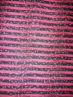 QUILTER'S 44-inch 100% Cotton pink/black stripes - Image 1 of 2