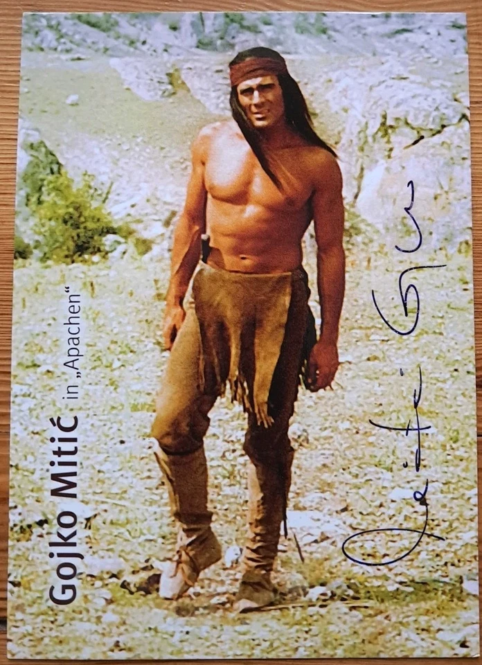 Gojko Mitic Orig Autogramm signiert DEFA Schauspieler Winnetou DDR - AK - Bild 1 von 1