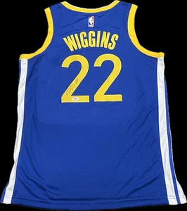 Andrew Wiggins Signed Jersey PSA Golden State Warriors Autographed - Picture 1 of 2