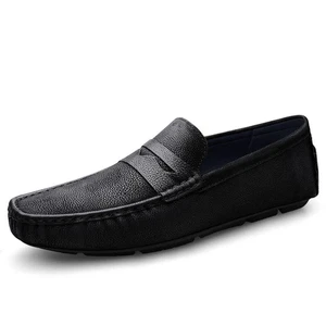  Genuine Leather Men's Casual Shoes Anti-skid Loafers High Quality Driving Shoes - Picture 1 of 24