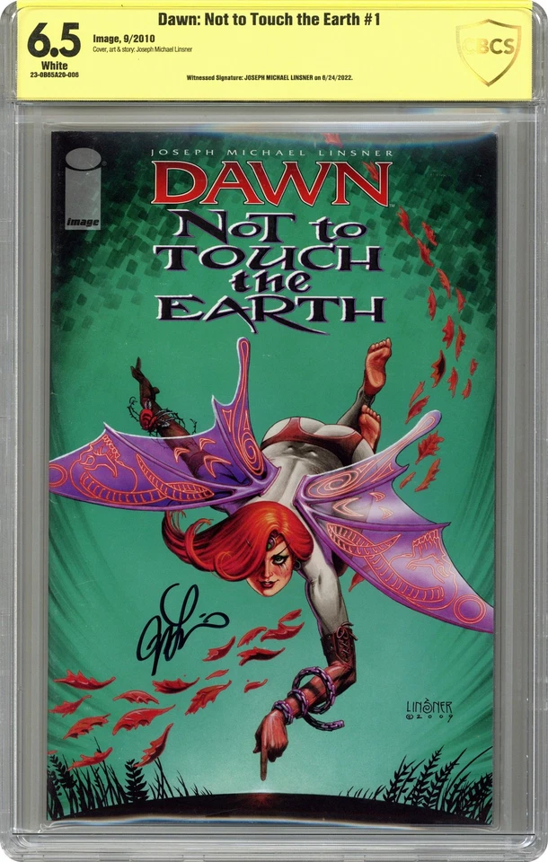 Dawn Not to Touch the Earth #0 CBCS 6.5 Witnessed Sig Linsner 2010 - Image 1 of 1