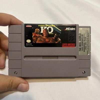 George Foreman KO Boxing SNES Authentic Tested Cartridge Only - Image 1 of 4