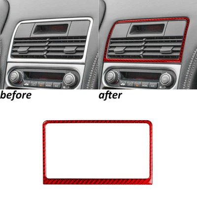 Cubierta de salida de ventilación de aire de consola central de fibra de carbono roja para Acura NSX 1990-05 Foto 1 de 4