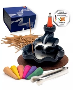 Realox® Räuchergefäß mit Rückflusseffekt, Geschenkebox, Räucherkegel, NEU! - Bild 1 von 8