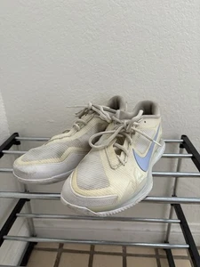 Nike Womens Court Air Zoom Vapor Pro CZ0222-111 White Sneakers - US 10 *USED - Picture 1 of 7