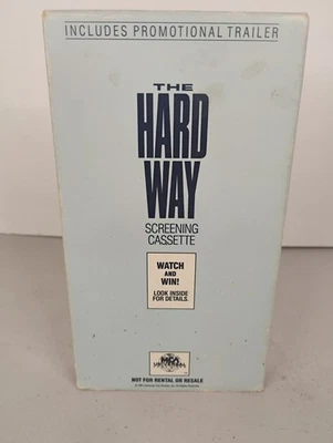 The Hard Way (1991) - VHS - Michael J. Fox - James Woods -Promotional Screener - Image 1 of 4