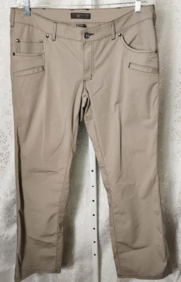 Pantalones tácticos para mujer 5.11 al aire libre talla 16 R 36" x 32" tela tostada antidesgarro  Foto 1 de 4