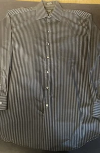 Crazy Horse Men’s Dress Shirt Size Large Black Long Sleeve Button Up - Picture 1 of 7