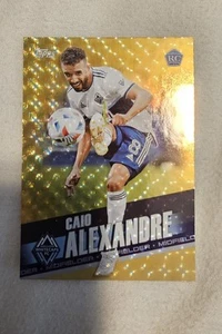 2022 Topps MLS Caio Alexandre Vancouver Whitecaps Gold Foil Fractor #112 #'d 1/1 - Picture 1 of 2