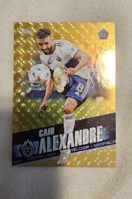 2022 Topps MLS Caio Alexandre Vancouver Whitecaps Gold Foil Fractor #112 #'d 1/1 - Image 1 of 2