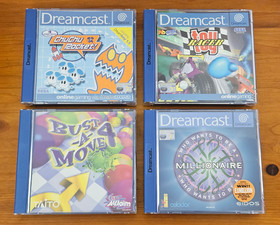 DREAMCAST CHU CHU ROCKET TOY RACER BUST A MOVE 4 WHO WANTS TO BE A MILLIONAIRE