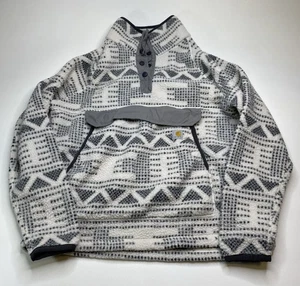Carhartt Damen Medium Fleece Pullover Relaxed Fit Malt Geometric Print - Bild 1 von 8
